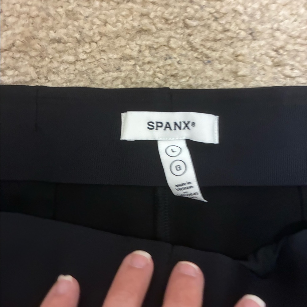 Spanx ponte knit cropped wide leg pull on pants - Picture 5 of 5